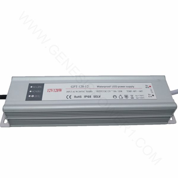 12V 24V IP67 LED Power Supply 120W - 图片 3
